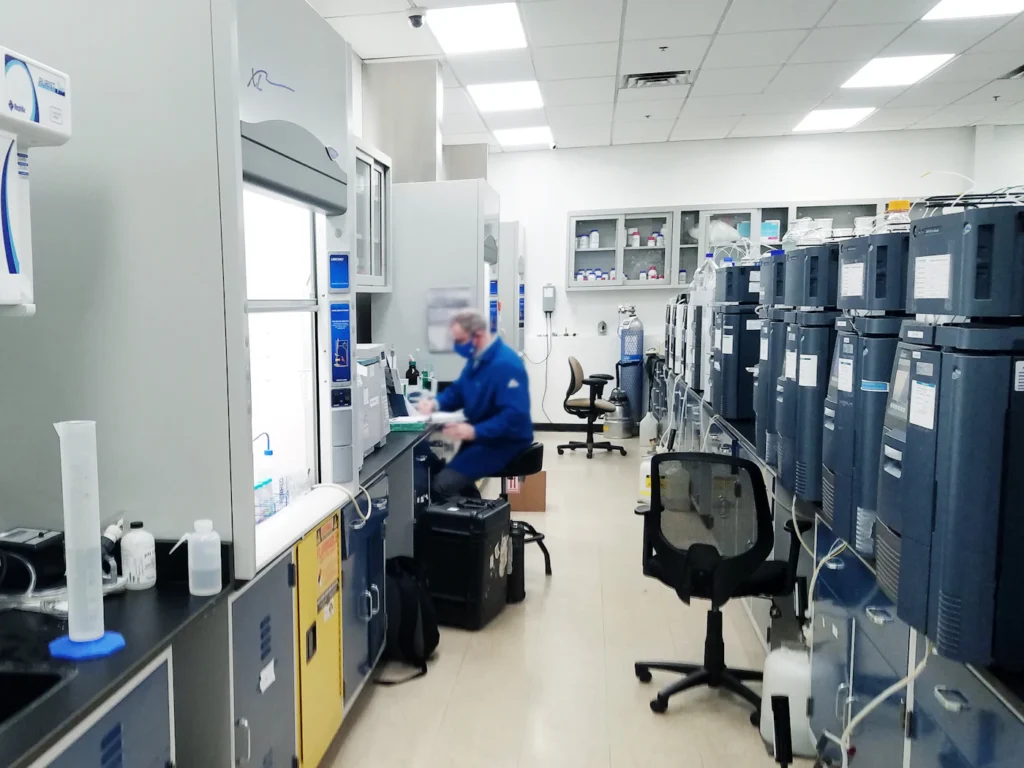 A clean, well-equipped quality testing laboratory